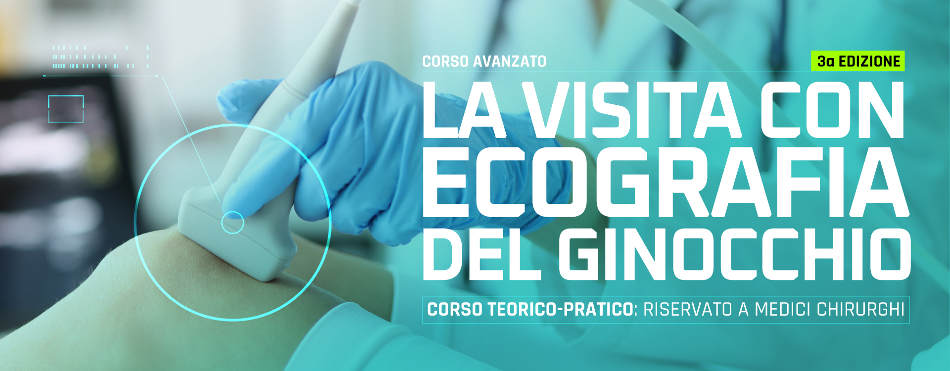 La visita con ecografia del ginocchio